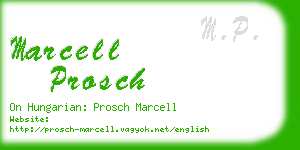 marcell prosch business card